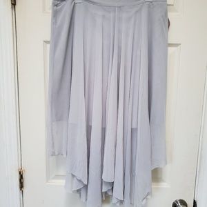 Top Shop Grey Chiffon Skirt
